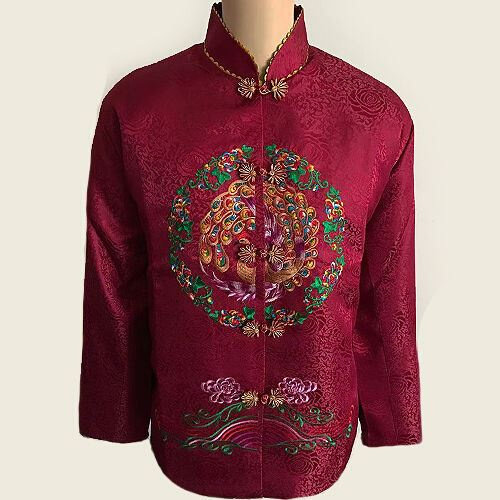 女款寿衣提花布罩衣罩裤衣服f死人大全用品穿的老人殡葬冲喜