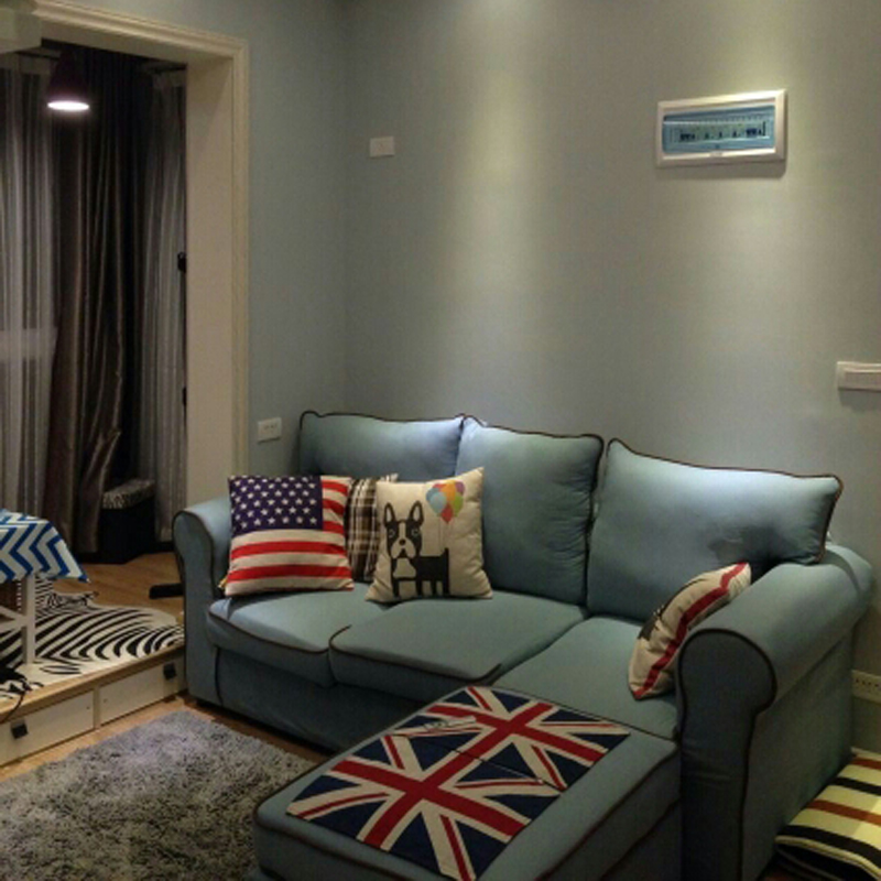 Small apartment Northern Europe American style rural Mediterranean Sea furniture Double three Fabric art sofa combination Washablein the Residential furniture , Sofa , Sofa category - from Buy2taobao.com to provide professional Taobao agent buy service