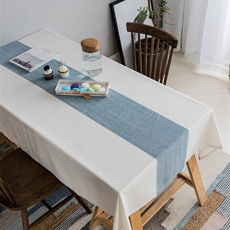 桌布布艺棉麻日式北欧优惠券爱比价妈妈