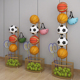 篮球展示架家用羽毛球收纳架幼儿园足球收纳框体育用品多功能摆放