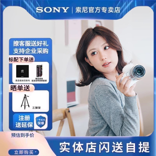 Sony索尼ZV-E10微单相机学生入门级高清美颜小型数码照相机zve10L