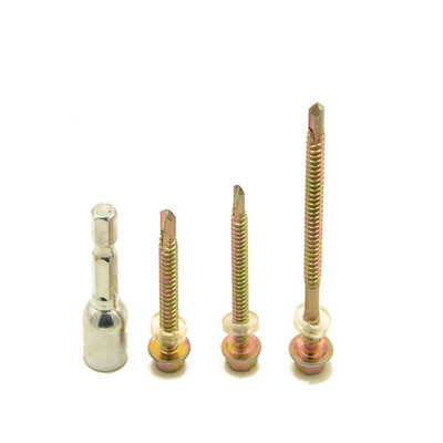 彩板装修固定钉带帽燕尾打孔螺丝钉