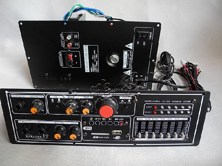 有源音箱插卡大功率主板i带蓝牙v双声道音响功放板有源功放板300w