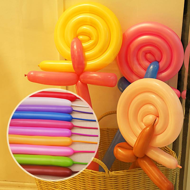 风车260长条球长气球马卡龙加厚儿童无毒开业节庆用品造型装饰