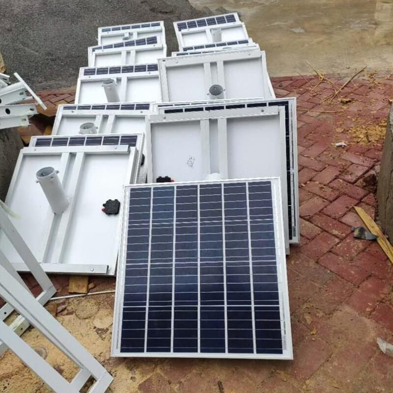 路灯太阳能支架光伏组装安装配件固定架子可调光伏支架