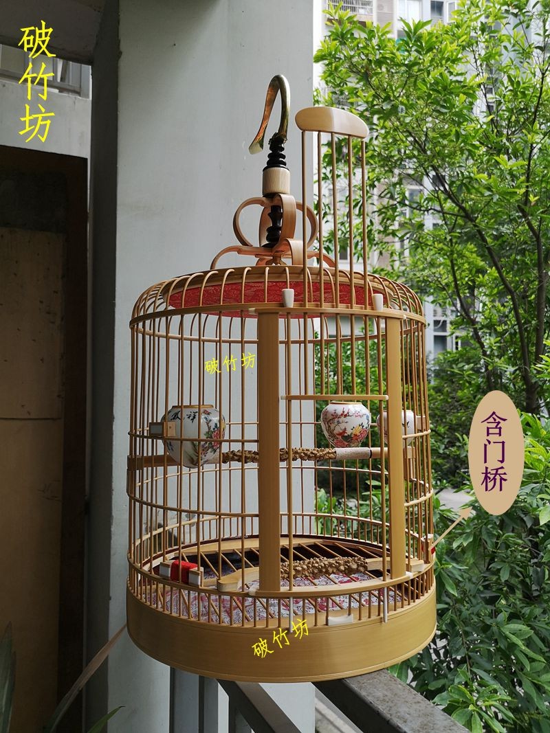 川笼画眉鸟鸟笼竹成都手工图片