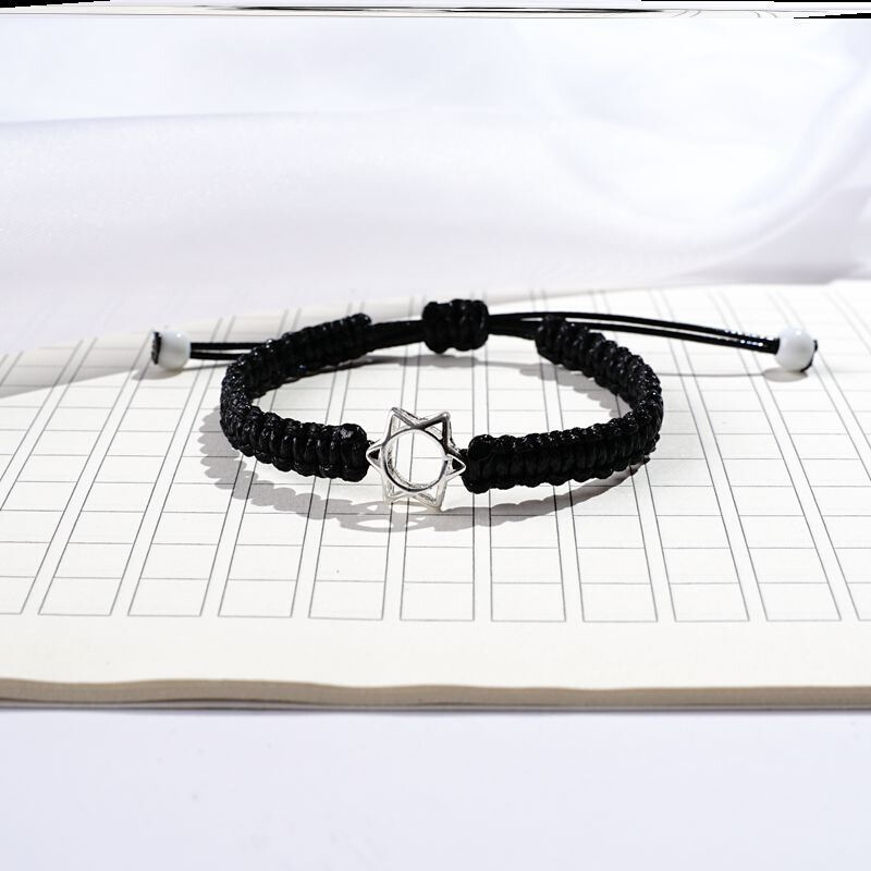 射手座六芒之盾庆通手链手绳男2021新款幸运转好运小众招桃花女夏