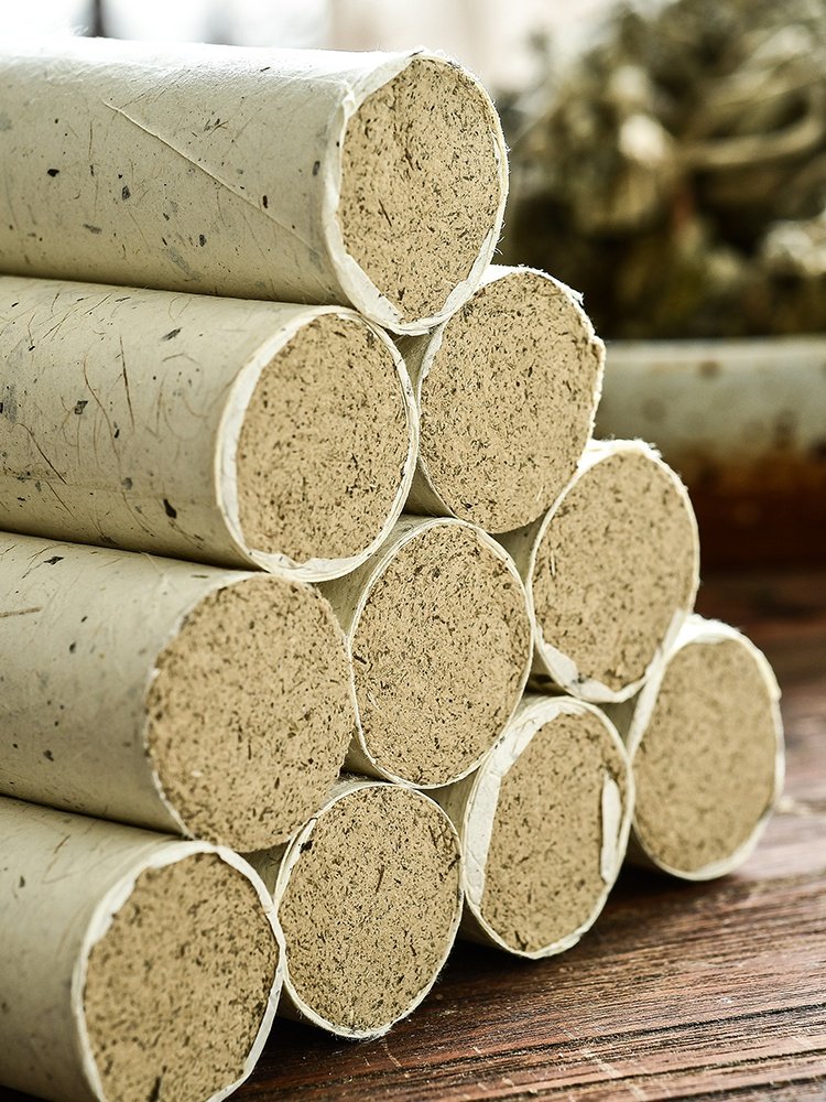 南阳陈年纯艾条4年3cm6支加粗艾灸专用雷火灸三伏灸祛湿驱寒扶阳