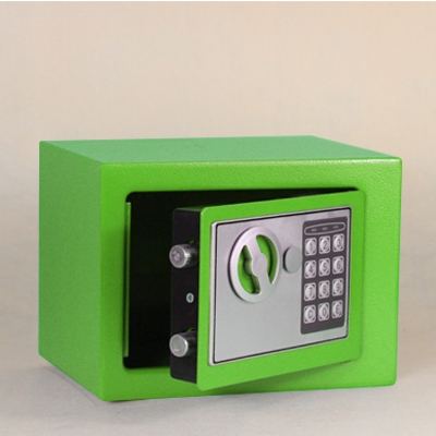 新品 桌面带锁收纳铁盒小型迷你保险箱首饰零钱保管箱储蓄密码 盒品