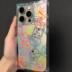方形ins小众个性彩色标签适用苹果16promax手机壳iPhone15女新款14高级感16时尚13网红15Pro防摔14pro保护套