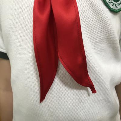 红领巾免打结扣红领巾100%桑蚕丝高档全真丝绸缎大号儿童小学生少