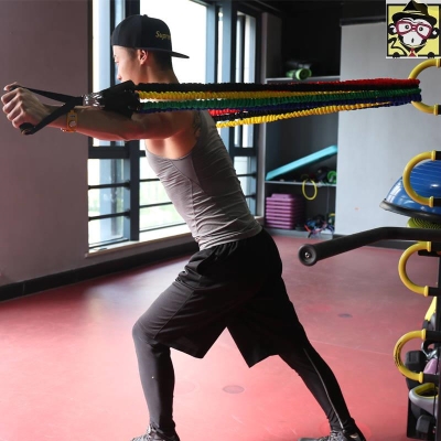 健身绳子拉拉绳弹力绳健身家用男力量训练阻力带弹力带扩胸拉力器
