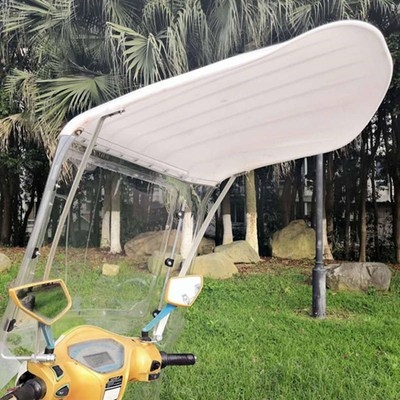 新款遮阳蓬七字型电动车雨棚透明款车棚遮阳防寒防雨防虫遮阳一体
