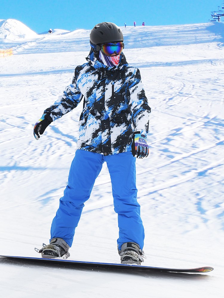 滑雪服男单板双板滑雪衣裤套装防风透气防雪抗寒冬季加厚保暖棉外