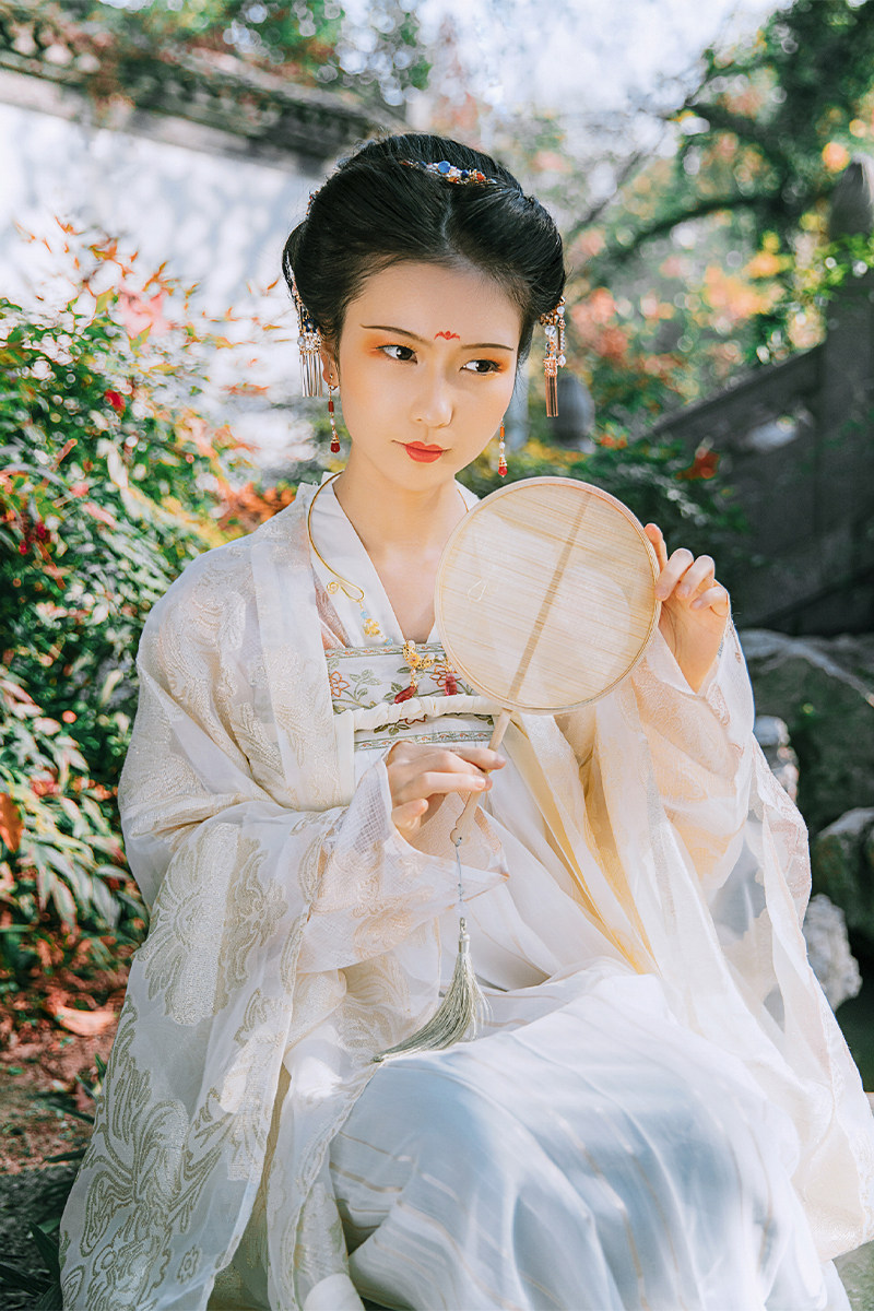 即将绝版汉服女中国风日常非古装白色齐胸襦裙白菜全套夏季超仙气