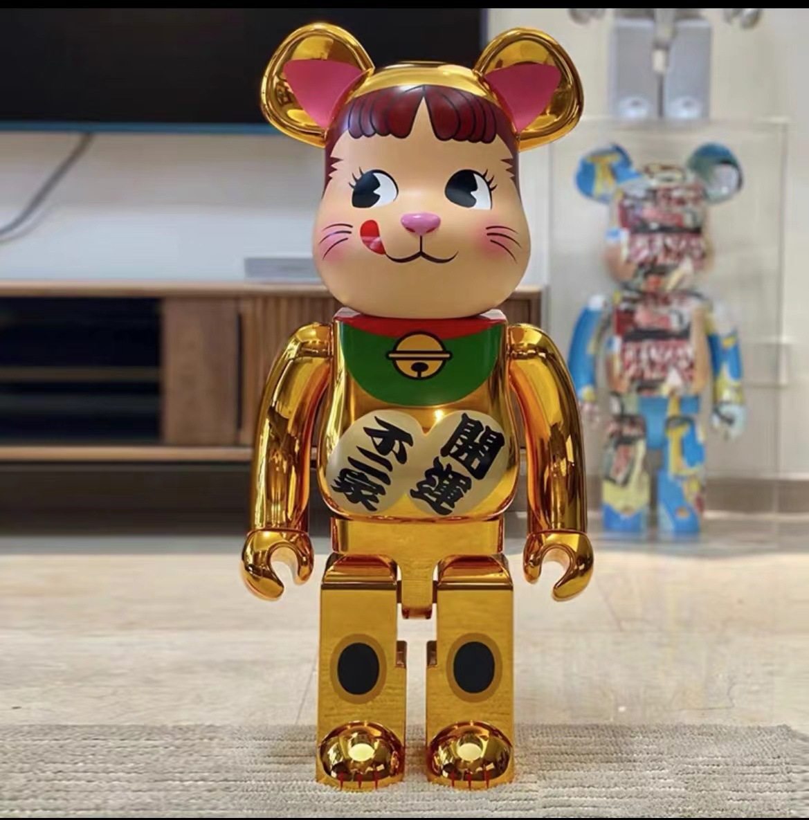 bearbrick1000%暴力熊开运不二千万两超大网红摆件潮流玩具公仔