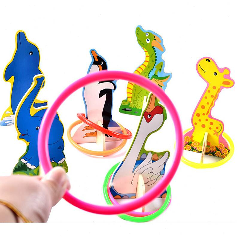 套圈玩具套圈圈木质圈环投掷游戏幼儿园亲子互动道具儿童户外运动