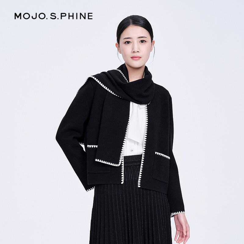 mojo冬季新品短外套上衣mjdd03kcd090b11