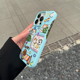 夏日涂鸦彩虹狗适用iphone15promax手机壳15plus苹果14promax半包15pro防摔12简约11个性13pro小众Xs高级感XR