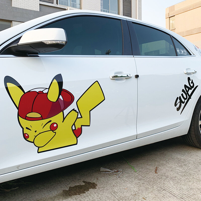 车侧门遮挡划痕反w光创意个性装饰车身两侧强磁贴—汽车装饰贴/反光贴