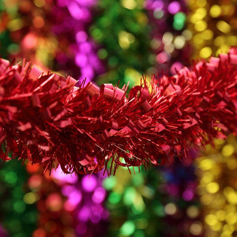 婚庆用品毛条彩带婚房装饰拉花节日七彩色彩条节庆加粗加密拉花