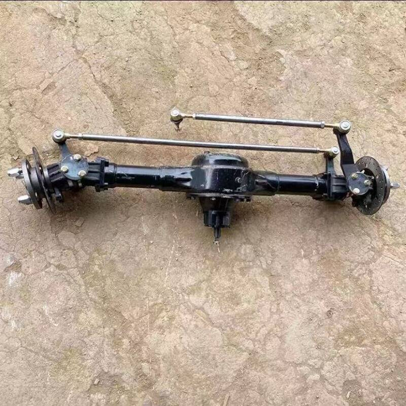 农用两驱四驱车前后桥轮胎行走底盘三轮四轮车变速箱改装小型机械