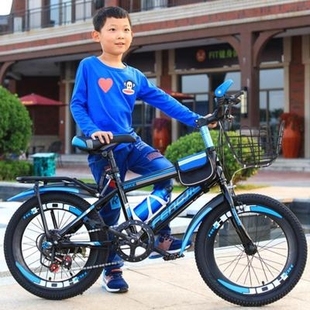 自行车减震童双小小女孩大儿童十岁中车子男女20寸城市男孩高碳钢