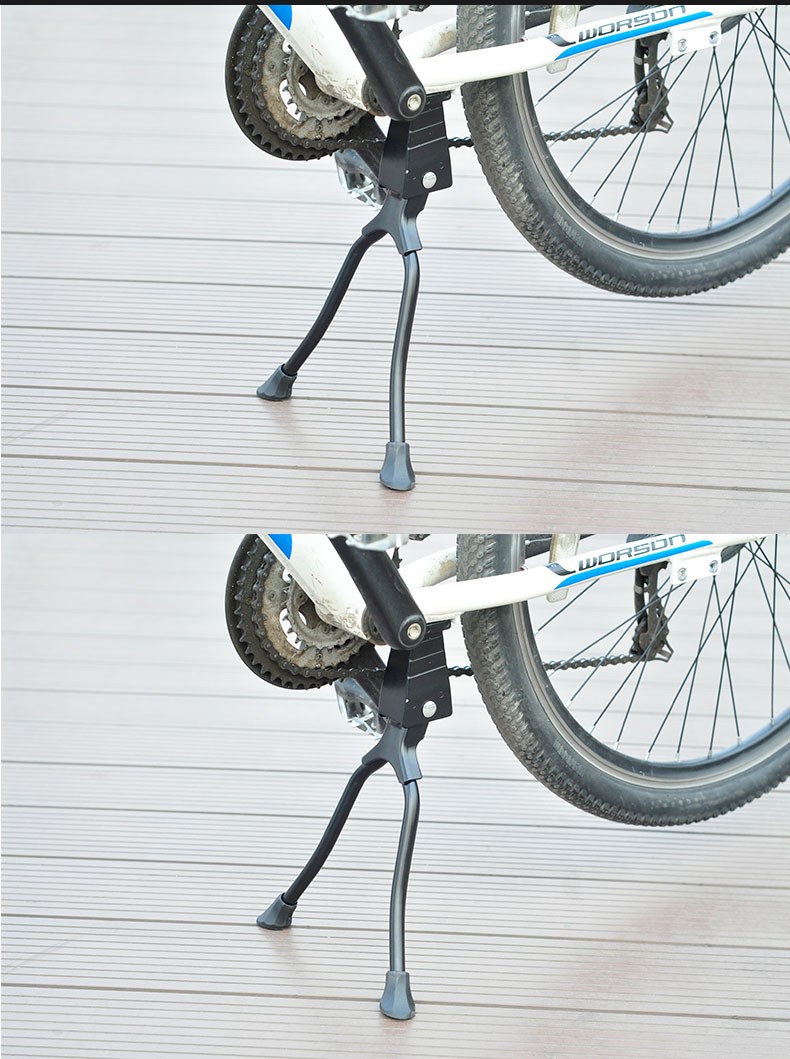 自行车双脚撑脚架可调支架脚撑中支撑山地公路车26寸双支撑停车架