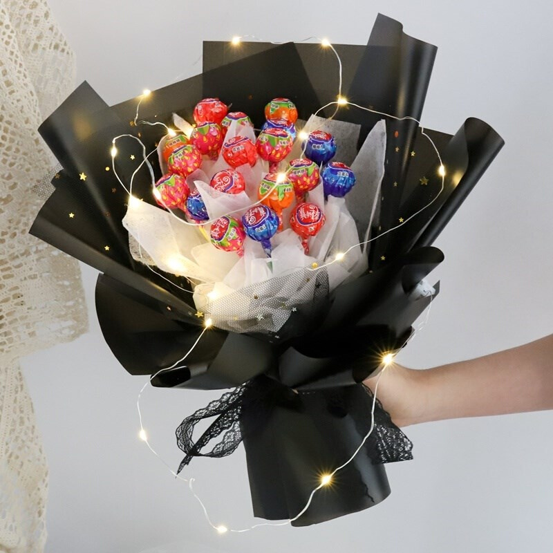 棒棒糖花束diy材料小型