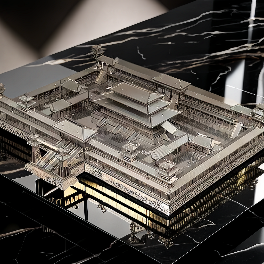 金属未央宫 3D立体金属拼图DIY手工益智拼装模型成人玩具摆件礼物