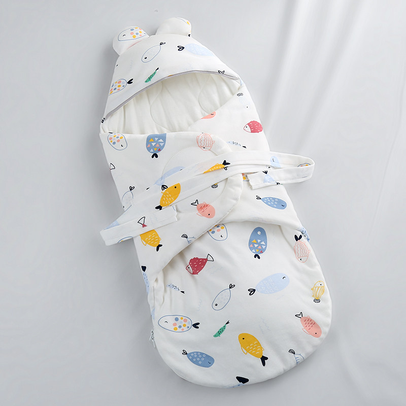 新品睡袋b二合一包小孩的式婴儿天院新生新防惊跳冬出外出门季超