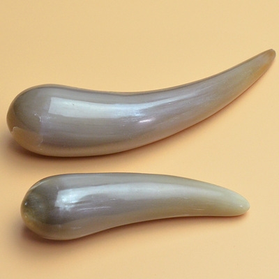 天然牛角实心点穴棒按摩图片