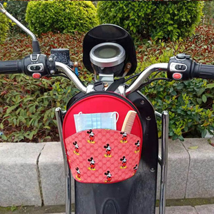 电动车踏板小挂包前置收纳包挂袋女士摩托车挂扣小电驴车头筐篮