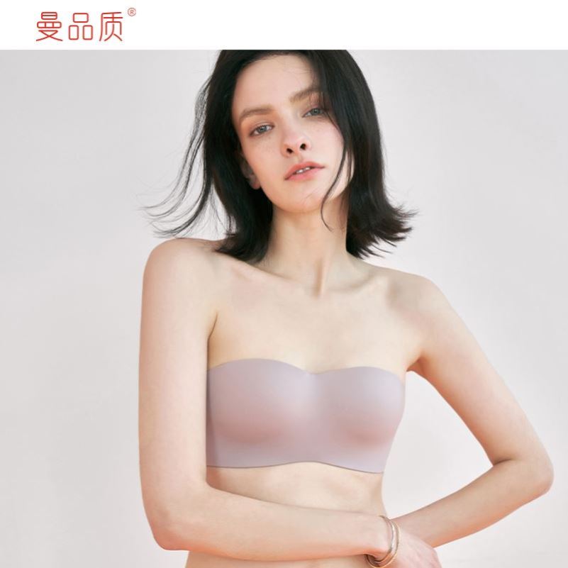 曼品质内衣女无肩带防滑抹胸防走光裹胸无痕隐形不掉文胸