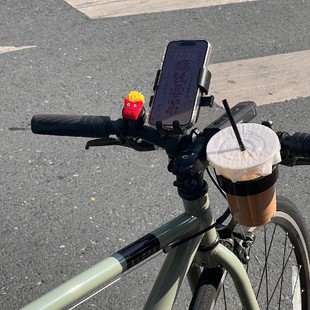 山地自行车公路车水杯架免打孔咖啡杯架通用复古高颜值运动铝合金