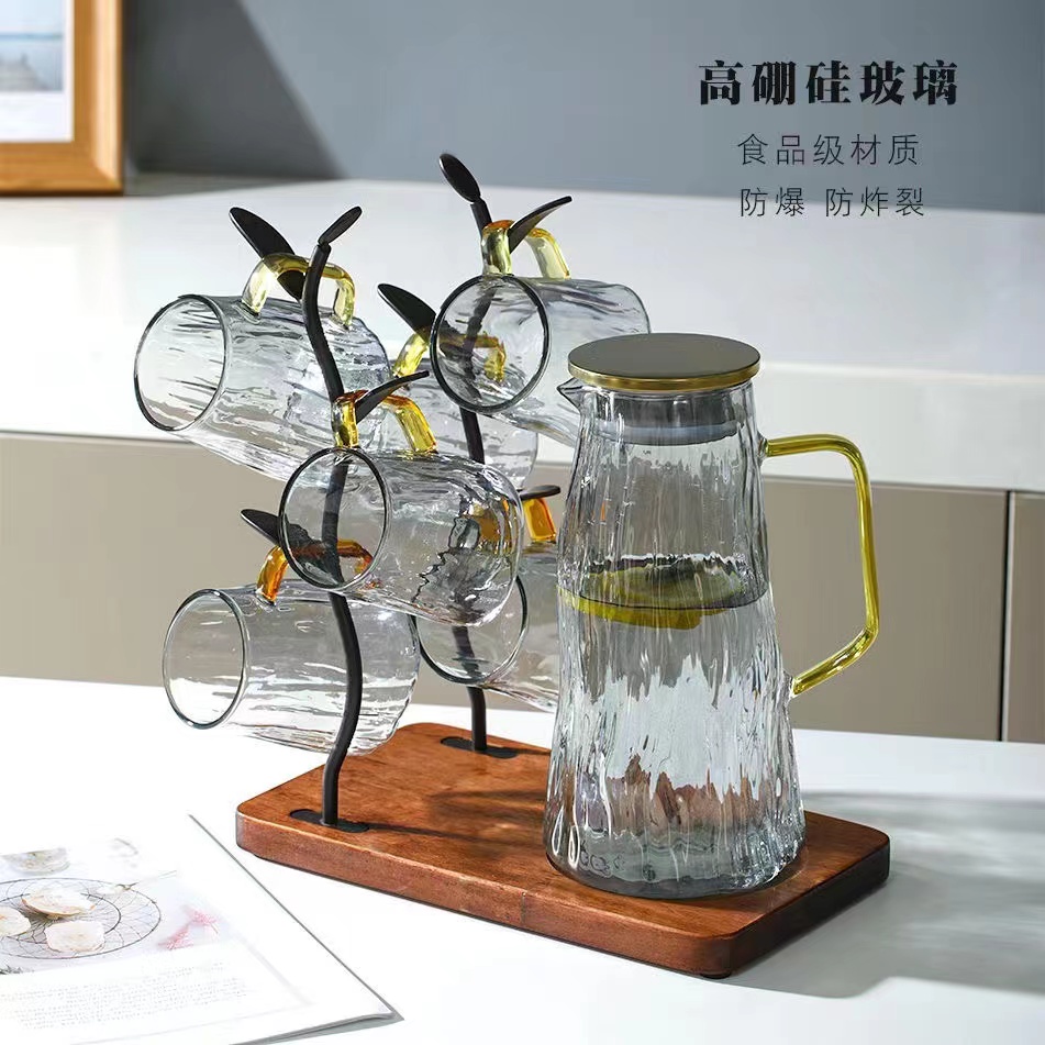 树叶水杯架子茶杯收纳置物架家用家居创意沥水架玻璃杯子杯架套装