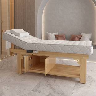 实木电动乳胶美容床美容院专用按摩床推拿床理疗床带洞美体纹绣床