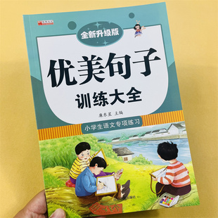 优美句子积累大全小学生语文专项训练书籍一二三年级优美的句子日积月累摘抄本好词好句好段四五六年级五感法写作文素材上下册