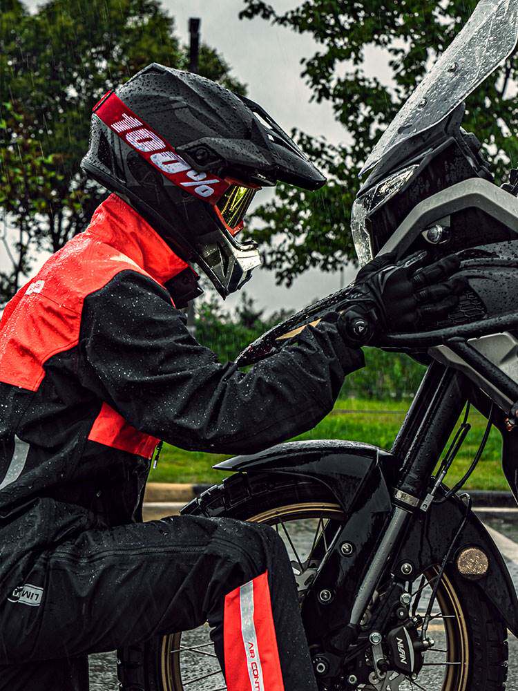 杜汉摩托车分体式雨衣雨裤套装男单人反光骑行装备摩旅防暴雨雨衣