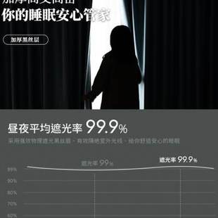 全遮光卧室窗帘简约2022年新款挂钩式飘窗客厅阳台隔音防晒遮阳布