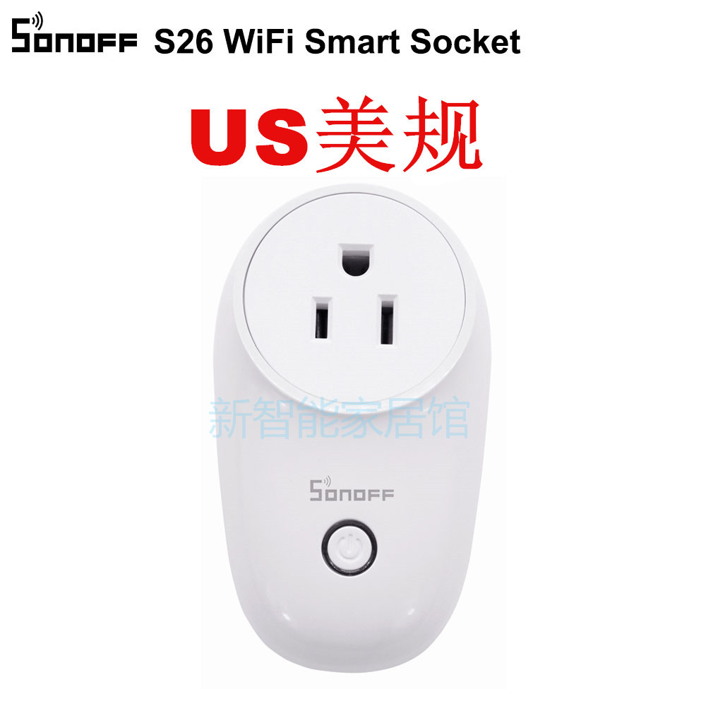 Sonoff S26 R2易微联Wifi智能插座手机app远程控制定时语音开关