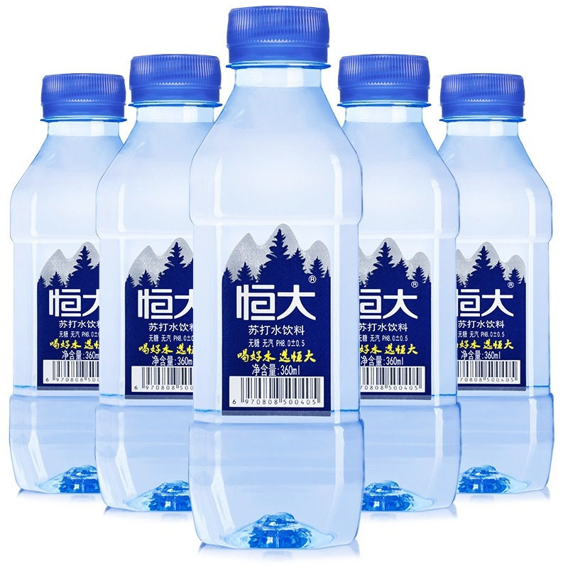 恒大苏打水360ml*6瓶原味