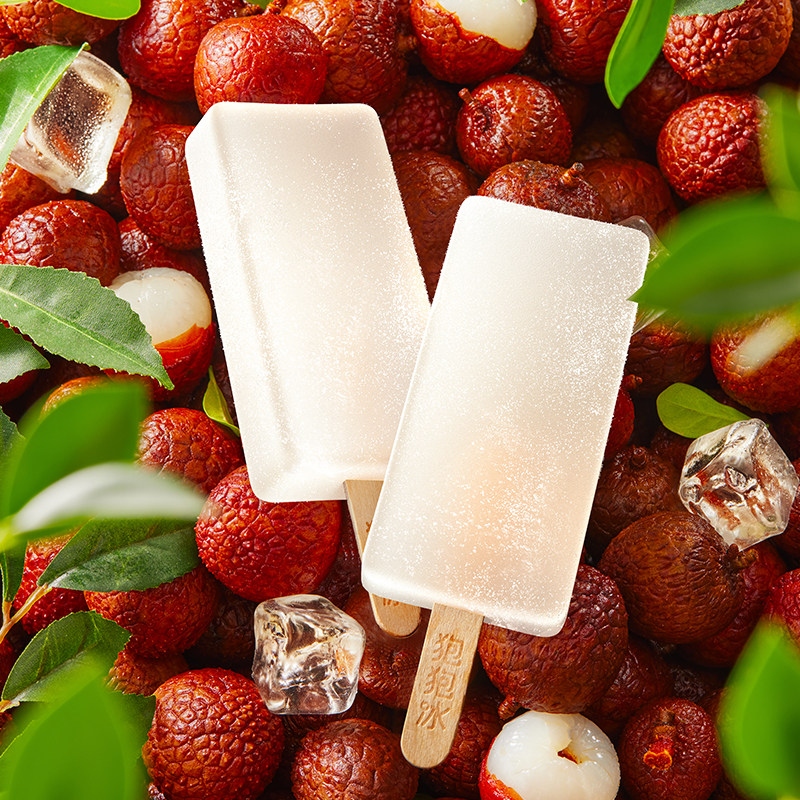 狍狍破冰神器荔枝风味冰棍雪糕冷饮21支冰棒冰淇淋/冻品