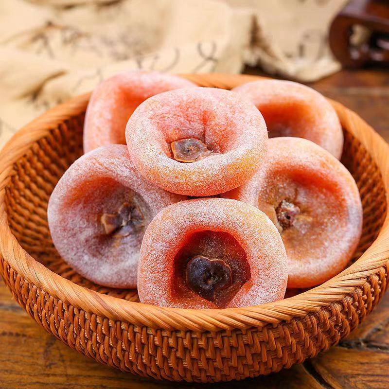 山东正宗流心吊柿饼特级圆柿饼非陕西富平霜降柿子饼5斤独立包装