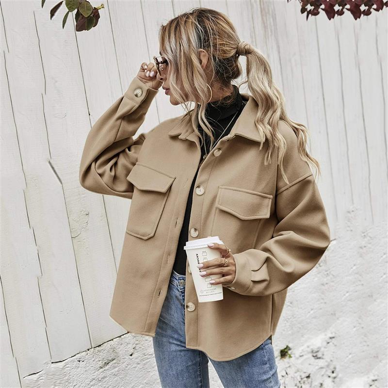 2021Fashion tops jacket women outwear ladies shirt coat 外套