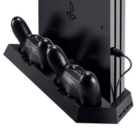 傲硕PS4/Slim/Pro三合一通用充电散热底座火箭支架外接3USB接口