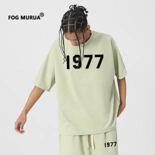 FOG MURUA复线第七季主线新款情侣1977潮牌T恤夏季高街打底男女款