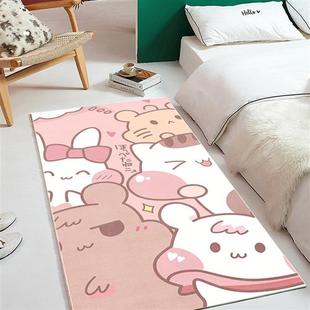 可爱卡通儿童地毯男孩卧室房间满铺床边毯长方形爬行垫代发g