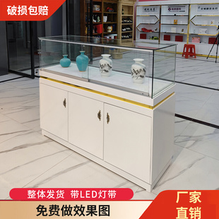 珠宝展示柜烤漆公司产品玻璃饰品展柜展示台中岛陈列柜展览柜定制