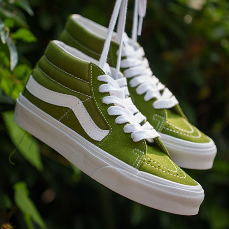 vans官方旗舰店男女鞋牛油果绿sk8-mid运动休闲板鞋vn0a3wm3609